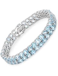 Genuine Morne Rouge (TM) Bracelet. 36.50 Ctw Topaz Sterling Silver Tennis Bracelet - Material/Stone: Topaz. 30.0 grams in weight and 7.5 inches in length. 100% Satisfaction Guaranteed.