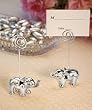 Set of 60 Silver Finish Elephant Place Card Holders