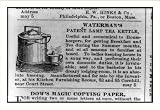 Historic Print (M): Waterman's Patent Lamp tea kettle