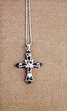 Beautiful Cross Crucifix Pendant On Necklace
