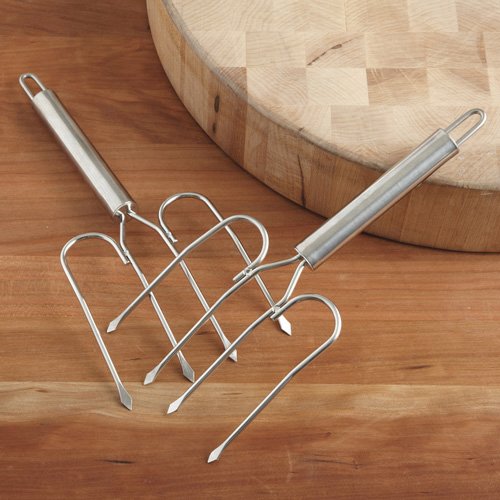 Set/2 Stainless-Steel Turkey Lifters