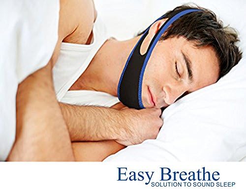 Anti Snoring Jaw Strap or Chin Strap By Easy Breathe Help Restful Sleep. New Comfort Fit Design. #1 Ranked Device on the Market. TRY Risk Free! NHS Approved and Recommended. Made By Special Branded Material to Give 100% Comfort and Satisfactions to You. (Small)
