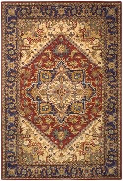 Safavieh Heritage HG625A Red 5' x 8' Handmade Wool Area Rug