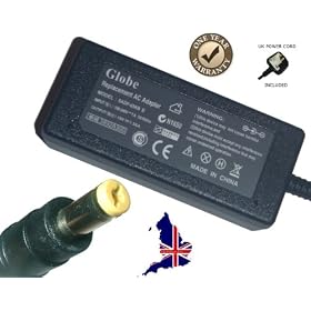 19V 1.58A Replacement Acer aspire one Laptop / Netbook AC / DC Adapter / Charger with Globe 1 year warranty and UK mains lead included. Please note this is for the Acer Aspire One Netbook only and is not suitable for use with other Acer Laptops.
