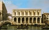 Wallmonkeys Peel and Stick Wall Decals - View of the Prisons in Venice by Canaletto - Removable Graphic
