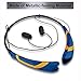 Rymemo 2016 Newest Match Color Universal Wireless Bluetooth 4.1 Music Earphones Stereo Headphones Sports/running Magnetic Headset Earbuds for Iphone Samsung Lg, Gold-Blue