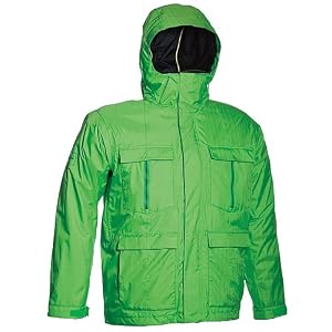 Buy Bonfire Radiant Snowboard Jacket Lime by Bonfire
