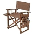 Picnic Time Directors Folding Chair - Driftwood