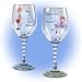 Dolly Mama's Happy Hour Wine Glassware Set One: Set Of Two by The Bradford Exchange