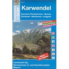 Karwendelgebirge 1 : 50 000: Mit Wanderwegen, Radwanderwegen und Gitter f�r GPS-Nutzer (UK 50 - 51)