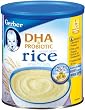 Gerber Cereal, Rice Single Grain (with DHA and Probiotic), 8-Ounce Canisters (Pack of 6)