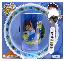 Go Diego Go 3pc Breakfast Set (Bowl, Tumbler & Spoon)