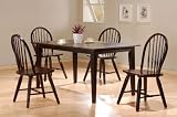 Cappuccino Wood 5 Piece Dining Set By Coaster Furniture