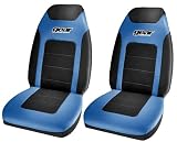 Front Bucket Car Truck SUV Seat Covers - Gear Racing - Blue - Pair