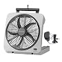 10" BATTERY OPERATED INDOOR/OUTDOOR FAN with ADAPTER