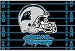 Carolina Panthers Tufted Floor Rug - NFL Football Fan Shop Sports Team Merchandise