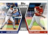 2011 Topps Diamond Duos Baseball Card #DD-BW Lance Berkman (New York Yankees) & Brett Wallace (Houston Astros)