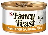 Fancy Feast Gourmet Cat Food, Tender Liver and Chicken Feast, 3-Ounce Cans (Pack of 24)