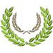 Couronne De Lauriers - 48"H x 48"W - Peel and Stick Wall Decal by Wallmonkeys