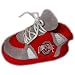 Ohio State Buckeyes Baby Slipper in Red / Grey