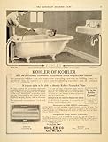 1915 Ad Kohler Enamel Bathtub Bath Sink Colonna Bretton - Original Print Ad