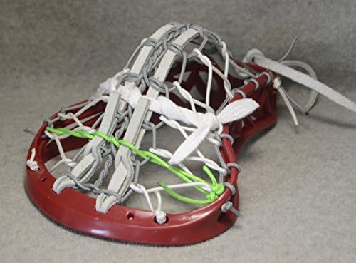 Lacrosse Mini Stick Custom Pita Pocket White Leathers - Natural Handle