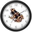 Poison Arrow (Dart) Frog Animal Wall Clock by WatchBuddy Timepieces (Hunter Green Frame)