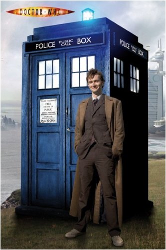 Doctor Who - TV Show Poster (Doctor Who and Tardis) (Size: 24" x 36")
