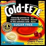 Cold - Eeze Cough Drops Wild Cherry Sugar Free Bag-18Ea