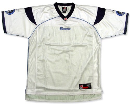 Toronto Argonauts CFL Football White Jersey Blank 