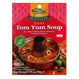 Asian Home Gourmet Thai Tom Yum Soup Mix (Hot), 1.75-Ounce Pouch (Pack of 12)