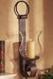 Chelsea Wall Hurricane With Candle, 27"Hx8"W, METAL