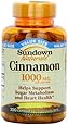 Sundown Naturals Cinnamon 1000 mg, 200 Capsules