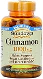 Sundown Naturals Cinnamon 1000 mg, 200 Capsules