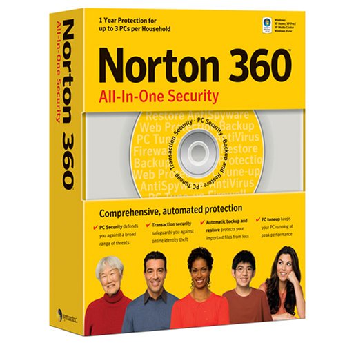 Norton 360 All-In-One Security Annual Subscription - 3 PCs