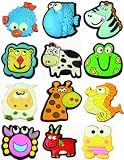 12 Large 1 Cutesy Animal Novelty Shoe Snap On Decorations, Charms, Buttons, Widgets for Clogs, Crocs, Bracelets, & More **Free Shipping Offer**