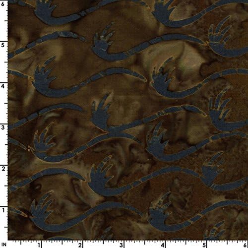 Fresh Water Designs Kahuna Batiks Fabric - Swoosh - Brown #KAH02-022