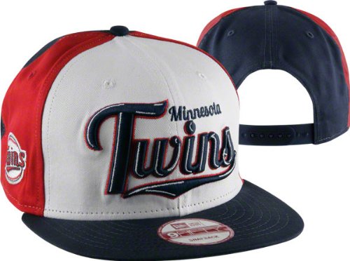 Minnesota Twins New Era Script Wheel Snapback Adjustable Hat
