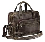THE Legend Distressed Leather Briefcase (Bellino)