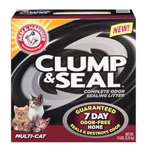 Arm & Hammer Multi-Cat Clump & Seal Clumping Litter, 14-Pound