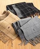 Polo Ralph Lauren Reversible Pattern Lambswool Scarf