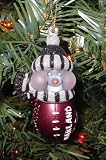 3.5 NFL Oakland Raiders Touchdown Lighted Snowman Christmas Ornament #02421