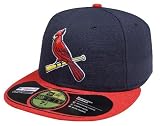 MLB St Louis Cardinals Authentic On Field Alternate 59FIFTY Cap (Navy/Red Bill, 6 3/4)