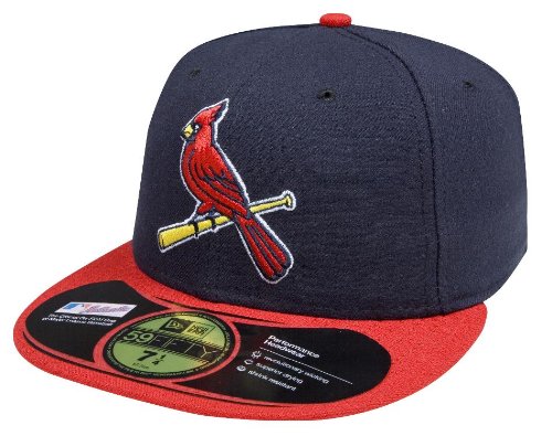 MLB St Louis Cardinals Authentic On Field Alternate 59FIFTY Cap  (Navy/Red Bill, 7 3/8)
