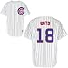 Men`s Chicago Cubs #18 Geovany Soto Replica Home Jersey - XL