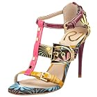 Metallic Floral T-Strap