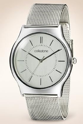 Autograph Round Face Mesh Strap Watch