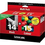 Lexmark 80D2979 Multipack 14+15 Cartouche d'encre d'origine Noir + couleurpar Lexmark