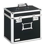 Locking Security Storage Box, Letter, 13 1/2w x 10 1/2d x 13 1/4h, Black