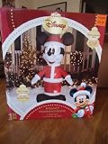 Disney Mickey computer mouse Santa 4' Airblown brought lighted backyard Inflatable